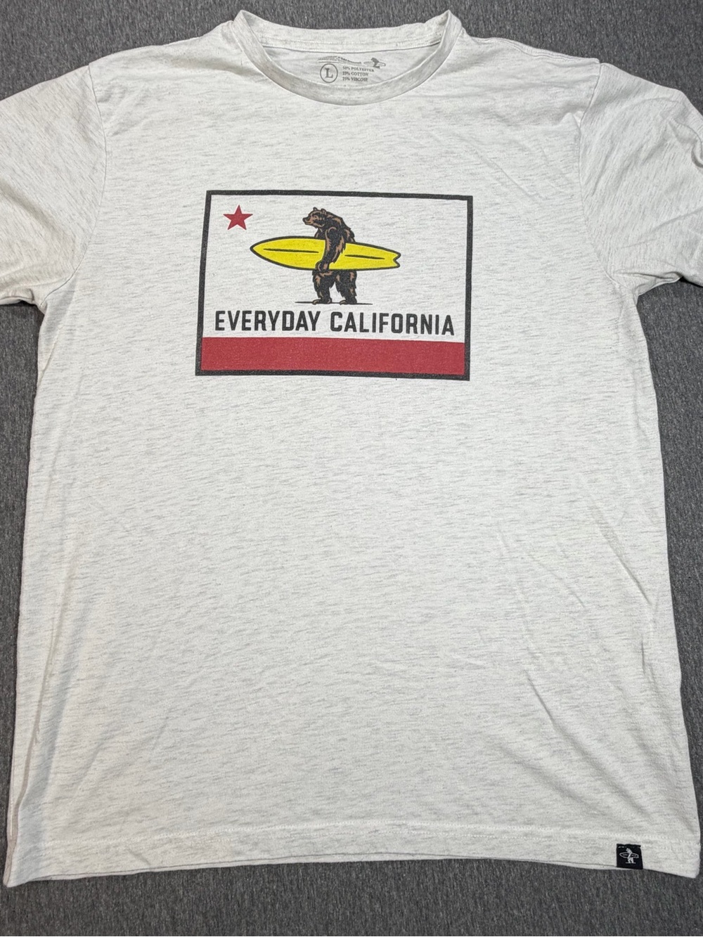 Everyday California Mens Large T Shirt - Surfing Bear Cali